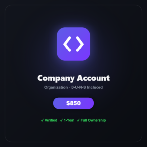 Apple Developer Account – Company