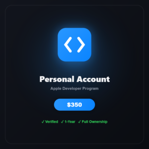 Apple Developer Account – Personal